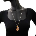 Collana Artlinea in Argento con Smalto e Siamite Gatto Grande - Wild - ZCL1345-MN