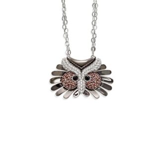 Collana Artlinea in Argento con Zirconi Gufo - Wild - ZCL914-LL