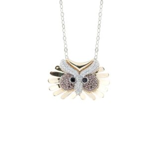 Collana Artlinea in Argento con Zirconi Gufo - Wild - ZCL914-LN
