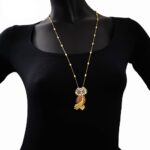 Collana Artlinea in Argento con Smalto e Zirconi Gufo Piccolo - Wild - ZCL936-MN