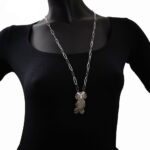 Collana Artlinea in Argento con Smalto e Zirconi Gufo Piccolo - Wild - ZCL938-ML