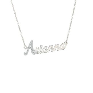 Collana con Nome Artlinea in Argento con Pavé Zirconi - ZCS9NOME