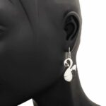 Orecchini Artlinea in Argento con Smalto e Zirconi Cigno - Wild - ZOR1149-ML