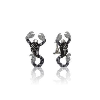 Orecchini Artlinea in Argento con Smalto e Zirconi Scorpione - Wild - ZOR1229-MB