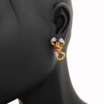 Orecchini Artlinea in Argento con Smalto e Zirconi Scorpione - Wild - ZOR1230-MN