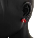 Orecchini Artlinea in Argento con Smalto e Zirconi Coccinella - Wild - ZOR1232-MB