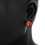Orecchini Artlinea in Argento con Smalto e Zirconi Coccinella - Wild - ZOR1232-MG