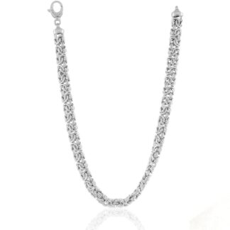 Collana Unoaerre in Argento con Maglia Bizantina - Silver - 5672