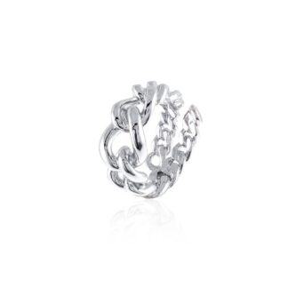Anello Unoaerre in Bronzo con Grumette Scalare - Bronze - 961