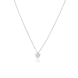 Collana Amen in Argento e Zirconi con Angelo - Angeli - CLPA