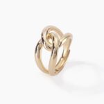 Anello Abbraccio Mabina in Argento Dorato - 523200