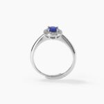 Anello Mabina in Argento con Zaffiro Sintetico e Zirconi - 523209