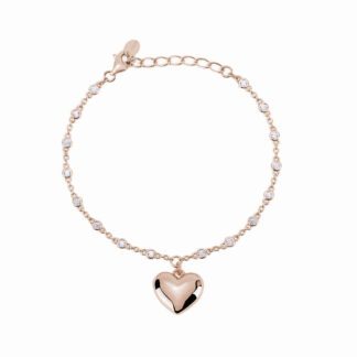 Bracciale Mabina in Argento con Cuore e Punti Luce - 533466