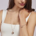 Bracciale Mabina in Argento con Cuore e Punti Luce - 533466