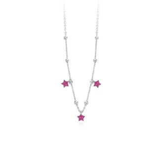 Collana Bimba Mabina in Argento e Smalto Stelle - 553361