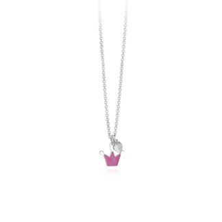 Collana Bimba Mabina in Argento e Smalto Corona - 553362