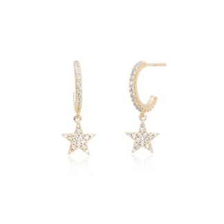 Orecchini Mabina in Argento con Zirconi e Stella - 563389