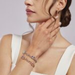 Orecchini a Cerchio Mabina in Argento Rosé - 563444