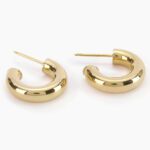 Orecchini a Cerchio Mabina in Argento Dorato - 563445