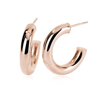 Orecchini a Cerchio Mabina in Argento Rosé - 563447