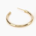 Orecchini a Cerchio Mabina in Argento Dorato - 563451