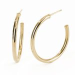 Orecchini a Cerchio Mabina in Argento Dorato - 563451