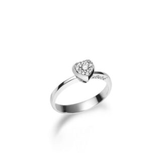 Anello Le Bebé in Oro Bianco con Diamanti | Bimbo - Gli Amori - LBB115