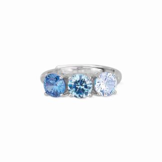 Anello Trilogy Mabina in Argento con Zirconi Degradé - 523147