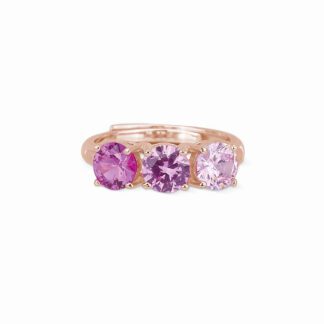 Anello Trilogy Mabina in Argento con Zirconi Degradé - 523149