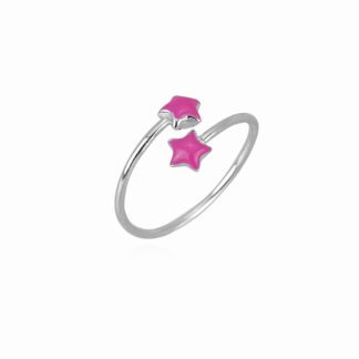 Anello Bimba Mabina in Argento e Smalto | Stelle - 523173