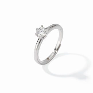 Anello Solitario Mabina in Argento con Zirconi - 523177