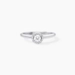Anello Solitario Mabina in Argento con Zirconi - 523178