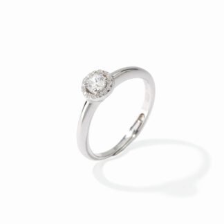 Anello Solitario Mabina in Argento con Zirconi - 523178