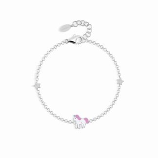 Bracciale Bimba Mabina in Argento e Smalto | Unicorno - 533397