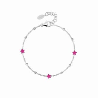 Bracciale Bimba Mabina in Argento e Smalto | Stelle - 533399