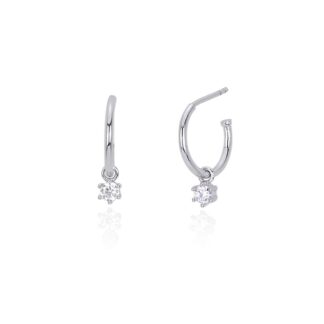 Orecchini a Cerchio Mabina in Argento con Punto Luce - 563269