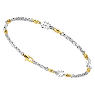 Bracciale Zancan in Oro Giallo e Bianco