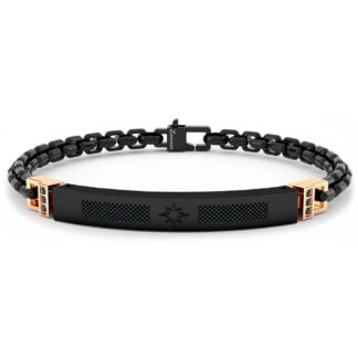 Bracciale Zancan in Acciaio e Fibra di Carbonio - Hiteck - EHB268