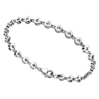 Bracciale Zancan in Argento con Maglie Traforate - EXB594