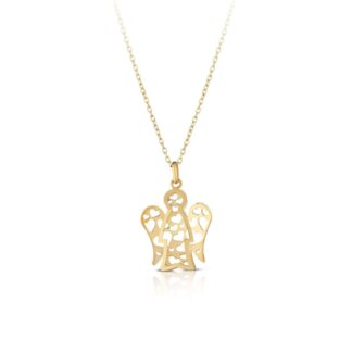 Collana Roberto Giannotti in Oro Giallo Angelo e Cuori - Angeli - NKT296