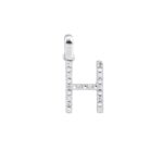 Ciondolo con Iniziale Artlinea in Oro Bianco con Diamanti - Nomi e Iniziali Diamond - PD002-4B