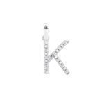 Ciondolo con Iniziale Artlinea in Oro Bianco con Diamanti - Nomi e Iniziali Diamond - PD002-4B