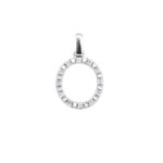 Ciondolo con Iniziale Artlinea in Oro Bianco con Diamanti - Nomi e Iniziali Diamond - PD002-4B