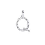 Ciondolo con Iniziale Artlinea in Oro Bianco con Diamanti - Nomi e Iniziali Diamond - PD002-4B