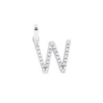 Ciondolo con Iniziale Artlinea in Oro Bianco con Diamanti - Nomi e Iniziali Diamond - PD002-4B