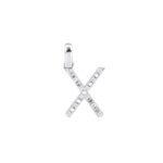 Ciondolo con Iniziale Artlinea in Oro Bianco con Diamanti - Nomi e Iniziali Diamond - PD002-4B