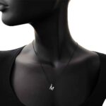 Ciondolo con Iniziale Artlinea in Oro Bianco con Diamanti - Nomi e Iniziali Diamond - PD003-4B