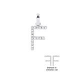 Ciondolo con Iniziale Artlinea in Oro Bianco con Diamanti - Nomi e Iniziali Diamond - PD003-4B