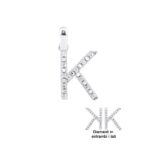 Ciondolo con Iniziale Artlinea in Oro Bianco con Diamanti - Nomi e Iniziali Diamond - PD003-4B