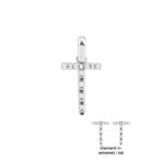 Ciondolo con Iniziale Artlinea in Oro Bianco con Diamanti - Nomi e Iniziali Diamond - PD003-4B